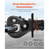 VEVOR Pintle Hook, 30000 lbs Towing Capacity, Trailer Hitches Receiver Hook Fits for 2.5 to 3-inch Lunette Ring with Mounting Kit, Wear-resistant, Black Powder Coat, Suitable for Various Vehicles