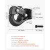 VEVOR Pintle Hook, 30000 lbs Towing Capacity, Trailer Hitches Receiver Hook Fits for 2.5 to 3-inch Lunette Ring with Mounting Kit, Wear-resistant, Black Powder Coat, Suitable for Various Vehicles