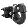 VEVOR Pintle Hook, 30000 lbs Towing Capacity, Trailer Hitches Receiver Hook Fits for 2.5 to 3-inch Lunette Ring with Mounting Kit, Wear-resistant, Black Powder Coat, Suitable for Various Vehicles