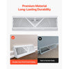 VEVOR 15-Inch Floor Registers, 10-Pack Baseboard Registers, HVAC Heavy-Duty Walkable Iron Floor Vents, Rustproof Anti-Peeling Air Vents Deflector Adjustable with Metal Damper for Home & Office, White