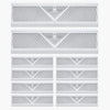 VEVOR 18-Inch Floor Registers, 10-Pack Baseboard Registers, HVAC Heavy-Duty Walkable Iron Floor Vents, Rustproof Anti-Peeling Air Vents Deflector Adjustable with Metal Damper for Home & Office, White