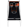 VEVOR Foldable Basketball Arcade Game, 2 Player Indoor Basketball Game, Home Dual Shot Sport with 4 Balls, 8 Game Modes, Electronic Scoreboard, and Inflation Pump, for Kids, Adults (Black & White)