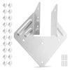 VEVOR Hurricane Ties for Rafter, Inner Size 5.31x1.57x2.48 in / 135x40x63 mm, Heavy Duty Hurricane Straps, Heavy Duty Rafter Ties Brackets Joist Hangers for Roof Beam Wooden Construction, 25 Pcs