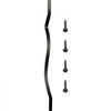 VEVOR Deck Balusters, 51 Pack Metal Deck Spindles, 32.25\"x1\" Staircase Baluster with Screws, Iron Deck Railing for Wood and Composite Deck, Stylish Baluster for Outdoor Stair Deck Porch