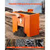 VEVOR Ballast Box, 3-Point Category 1 Tractor Ballast of 800 lbs Capacity, Standard 2 Inch Hitch Receiver, Heavy-Duty Steel 3.2 ft³ Large Volume Durable Loader Attachment with Sliding Door, Orange