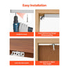 VEVOR Sliding Pocket Door Hardware Track Kit, 56.73" Pocket Door Track Kit with Soft Close Mechanism for Smooth and Quiet Sliding, Easy to Install, for 1" to 1 3/4" Thickness 30" Width Single Door