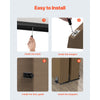 VEVOR Bypass Door Hardware, 4ft Heavy Duty Bypass Sliding Door Hardware Kit, Aluminum Alloy Sliding Closet Door Hardware Set with Finger Pulls, for 2 Door System, Fit Door Thickness 1 3/8 " - 1 3/4"