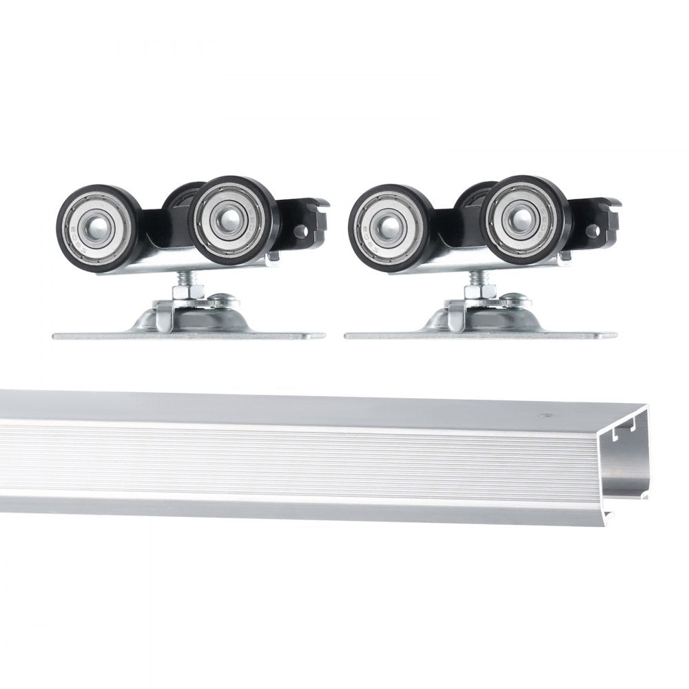 VEVOR Sliding Pocket Door Hardware Track Kit, 4.73 ft Heavy Duty Pocket Door Hardware Kit, Commercial Grade Pocket Door Hardware and Track Set for 24"-30" Wide Single Door, Smoothly and Easy to Install