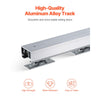 VEVOR Sliding Pocket Door Hardware Track Kit, 5.73 ft Heavy Duty Pocket Door Hardware Kit, Commercial Grade Pocket Door Hardware and Track Set for 24"-36" Wide Single Door, Smoothly and Easy to Install