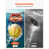 VEVOR Booster Ball, Towable Tube Rope Performance Ball, Thickened PVC Inflatable Booster Balls for Boating and Water Sports - with High Tensile Strength Rope and Speed Safety Valve