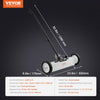 VEVOR 45Lbs Rolling Magnetic Sweeper with Wheels, Push-Type Magnetic Pick Up Sweeper, 18-inch Large Magnet Pickup Lawn Sweeper,  Magnet with Telescoping Handle, Easy Cleanup of Workshop Garage Yard