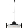 VEVOR 45Lbs Rolling Magnetic Sweeper with Wheels, Push-Type Magnetic Pick Up Sweeper, 18-inch Large Magnet Pickup Lawn Sweeper,  Magnet with Telescoping Handle, Easy Cleanup of Workshop Garage Yard