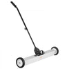 VEVOR 55Lbs Rolling Magnetic Sweeper with Wheels,Push-Type Magnetic Pick Up Sweeper, 36-inch Large Magnet Pickup Lawn Sweeper with Telescoping Handle, Easy Cleanup of Workshop Garage Yard