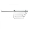 VEVOR Bathtub Shower Door 60"W x 60"H Frameless Bypass Sliding Doors Silver, 5/16" Clear Tempered Glass, Double Sliding Tub Shower Doors with 2 Stainless Steel Handles, Nano Coating, for Bathroom Tubs
