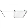 VEVOR Bathtub Shower Door 60" W x 60" H Semi-Frameless Sliding Door Black, 5/16" Thick Clear Tempered Glass, Sliding Tub Shower Door with 2 Stainless Steel Handles, Nano Coating, for Bathroom Tubs