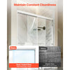 VEVOR Bathtub Shower Door 60" W x 60" H Semi-Frameless Bypass Sliding Doors, 1/4" Clear Tempered Glass, Aluminum Slim Frame, Double Sliding Tub Shower Doors with 2 Stainless Steel Handles, Silver