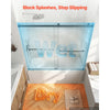 VEVOR Bathtub Shower Door 60"W x 60"H Frameless Bypass Sliding Doors Black, 5/16" Clear Tempered Glass, Double Sliding Tub Shower Doors with 2 Stainless Steel Handles, Nano Coating, for Bathroom Tubs
