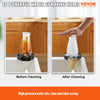 VEVOR Glass Rinser, 10 Powerful Spraying Jets 360° Rotating Cup Rinser for Sink, 304 Stainless Steel Faucet Cup Washer & Silicone Nonslip Pad for Baby Bottle, Glass Cup, Wine Glass (Matte Black Base)