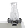 VEVOR Glass Rinser, 10 Powerful Spraying Jets 360° Rotating Cup Rinser for Sink, Wearproof ABS Kitchen Sink Faucet Cup Washer & ABS Cup Holder for Baby Bottle, Glass Cup, Wine Glass (Black Base)