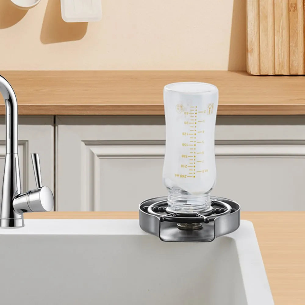 Jet Rinser Vevor Glass Rinser 10-Jet 360° Rotating Cup Washer for Sink New ...