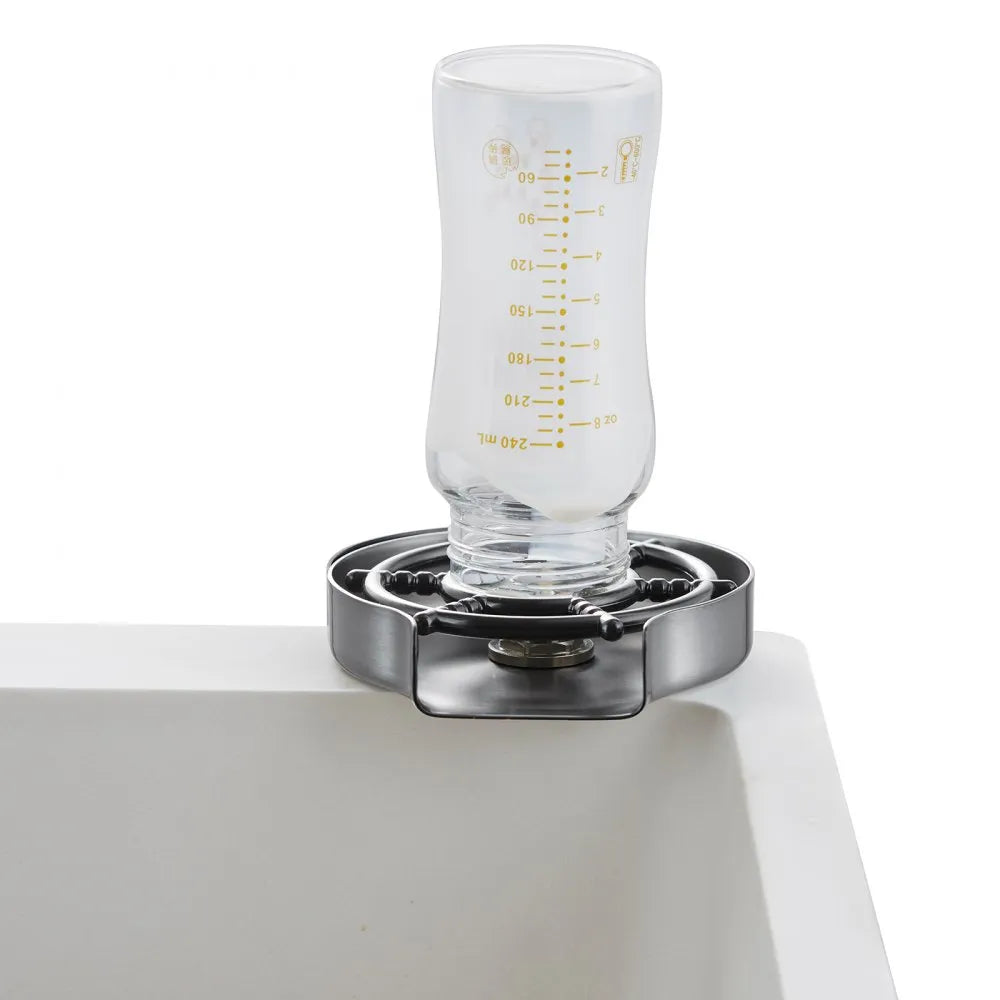 Jet Rinser Vevor Glass Rinser 10-Jet 360° Rotating Cup Washer for Sink New ...