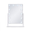 VEVOR Hollywood Vanity Mirror With Lights, 12 Dimmable Bulbs & 3 Color Lighting Modes, Makeup Mirror with Detachable 5X Magnification, Smart Touch Control, 360 Degree Rotation(16.1x11.8 in, White)