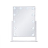 VEVOR Hollywood Vanity Mirror With Lights, 12 Dimmable Bulbs & 3 Color Lighting Modes, Makeup Mirror with Detachable 5X Magnification, Smart Touch Control, 360 Degree Rotation(16.1x11.8 in, White)