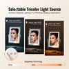 VEVOR Vanity Mirror with Lights, Three Color Lighting Modes, Lighted Makeup LED Mirror, and 5X Magnification Mirror, Smart Touch Control, 360°Rotation (16.1x11.8 in, White)