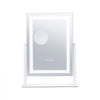 VEVOR Vanity Mirror with Lights, Three Color Lighting Modes, Lighted Makeup LED Mirror, and 5X Magnification Mirror, Smart Touch Control, 360°Rotation (16.1x11.8 in, White)