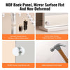 VEVOR Hollywood Vanity Mirror With Lights,15 Dimmable Bulbs &3 Color Lighting Modes, Makeup Mirror w/ Detachable 5X Magnification,USB Port,Smart Touch Control,Desktop Wall-mount(22.8x18.1 in, White)