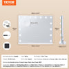 VEVOR Hollywood Vanity Mirror With Lights,15 Dimmable Bulbs &3 Color Lighting Modes, Makeup Mirror w/ Detachable 5X Magnification,USB Port,Smart Touch Control,Desktop Wall-mount(22.8x18.1 in, White)