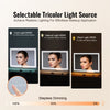 VEVOR Large Vanity Mirror with Lights and Bluetooth Speaker, Three Color Lighting Modes, Lighted Makeup LED Mirror,5X Magnification,USB,Smart Touch Control,Desktop Wall-Mount (31.5x21.7in, White)
