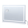VEVOR Large Vanity Mirror with Lights and Bluetooth Speaker, Three Color Lighting Modes, Lighted Makeup LED Mirror,5X Magnification,USB,Smart Touch Control,Desktop Wall-Mount (31.5x21.7in, White)