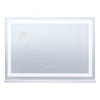 VEVOR Large Vanity Mirror with Lights and Bluetooth Speaker, Three Color Lighting Modes, Lighted Makeup LED Mirror,5X Magnification,USB,Smart Touch Control,Desktop Wall-Mount (31.5x21.7in, White)