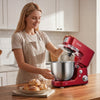 VEVOR 5.3+4.2 Qt Tilt Head Stand Mixer 400W Electric Dough Mixer, 3 Speeds Food Kitchen Mixer with Stainless Steel Bowl, Splash Guard, Dough Hook, Whisk, Beater, for Baking Mixing Whipping