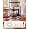VEVOR 7.4 Qt Tilt Head Stand Mixer 500W Electric Dough Mixer, 6 Speeds with Pulse Food Kitchen Mixer with Stainless Steel Bowl, Splash Guard, Dough Hook, Whisk, Beater, for Baking Mixing