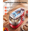 VEVOR 7.4 Qt Tilt Head Stand Mixer 500W Electric Dough Mixer, 6 Speeds with Pulse Food Kitchen Mixer with Stainless Steel Bowl, Splash Guard, Dough Hook, Whisk, Beater, for Baking Mixing