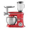 VEVOR 6.3 Qt 3-in-1 Tilt Head Stand Mixer 400W Electric Dough Mixer, Multifunctional Food Kitchen Mixer with Stainless Steel Bowl, Meat Grinder and Blender Attachments, Dough Hook, Whisk, Beater