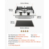 VEVOR Gas Cooktop 12 inch, Max 12250BTU 2 Burners Built-in Stainless Steel Gas Stove Top, LPG/NG Convertible Dual Fuel Natural Gas Hob with Thermocouple Protection for Outdoor, Kitchen, Camping, RV