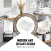 VEVOR Rectangle Vessel Sink, 16" x 12" Bathroom Vessel Sink Countertop, White Ceramic Bathroom Sinks Above Counter, Modern Style, Bright and Elegant, Well-Packaged for Bathroom, Hotel, Toilet, RV
