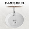 VEVOR Oval Vessel Sink, 16" x 13.4" Bathroom Vessel Sink Bowl Countertop, White Ceramic Bathroom Sinks Above Counter, Bowl Sink with Modern Style, Well-Packaged for Bathroom, Hotel, Toilet, RV