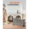 VEVOR Spice Rack Organizer for Cabinet, Spice Organizer with 36 Empty Spice Jars, Lids, Spice Labels, and Funnel Complete Set, Seasoning Organizer for Countertop, Kitchen, Pantry, Cupboard, 18x11 in