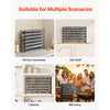 VEVOR Spice Rack Organizer for Cabinet, Spice Organizer with 72 Empty Spice Jars, Lids, Spice Labels, and Funnel Complete Set, Seasoning Organizer for Countertop, Kitchen, Pantry, Cupboard, 23x16 in