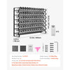 VEVOR Spice Rack Organizer for Cabinet, Spice Organizer with 72 Empty Spice Jars, Lids, Spice Labels, and Funnel Complete Set, Seasoning Organizer for Countertop, Kitchen, Pantry, Cupboard, 23x16 in