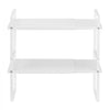 VEVOR Adjustable Kitchen Cabinet Shelf Organizer, Expandable 2 Tier Cabinet Shelf, Stackable Countertop Organizers and Storage Shelf Risers, Pantry Organizers for Kitchen Bathroom Office, White