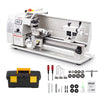 VEVOR Metal Lathe 8 x 16 in 650W Benchtop Lathe Machine Variable Speed, 2500 RPM Max Speed with Metal Gear, Reversible Direction, 14 Metric 10 Imperial Threads, for Precision Metalworking Turning