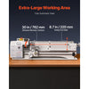 VEVOR Metal Lathe 8.7 x 30 in 1100W Benchtop Lathe Machine Variable Speed, 3000 RPM Max Spindle Speed, with Metal Gear, Brushless Motor, 8 Metric 8 Imperial Threads, for Metalworking Threading Turning