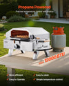 VEVOR Outdoor Pizza Oven propane powered 12000 BTU lifestyle