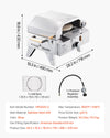 VEVOR Outdoor Pizza Oven dimensions and included accessories overview
