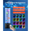 VEVOR Sensory Bubble Tube Lamp, 16 Color Changing Light Effects, Water Fish Lamp with Built-in Bluetooth Speaker & White Noise, Fake Aquarium Tank Night Light for Bedroom Living Room Home Decor